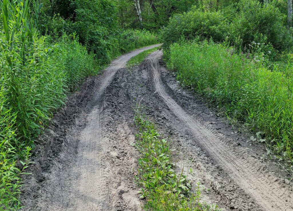 More deep sand on Mt Easter Rd.