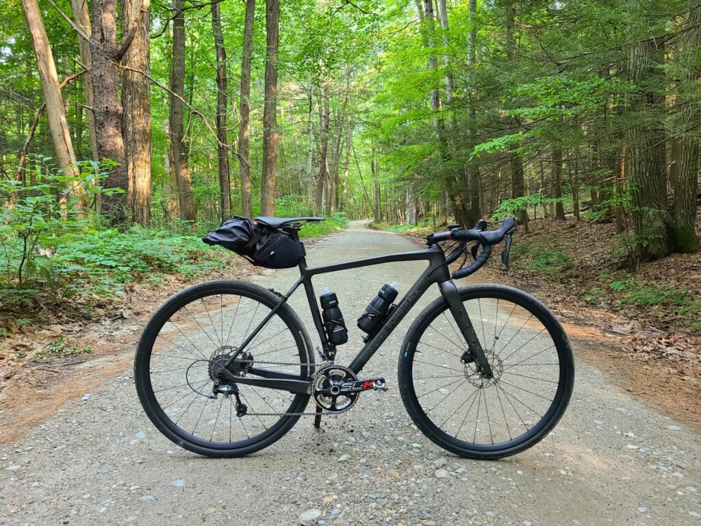 Gravel bike on dirt road