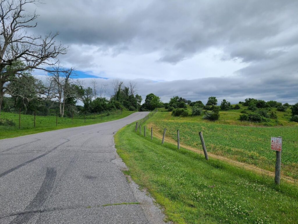 Rural roads near Tenmile River Preserve